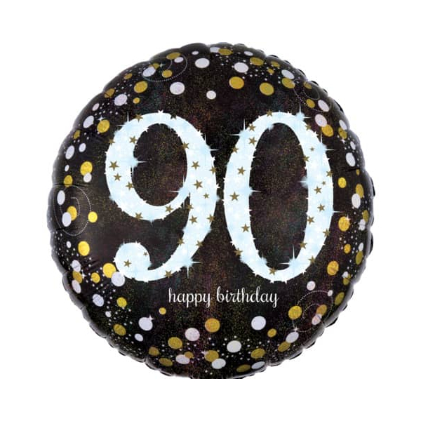 0026635337434 - 3374301 Sparkling 43cm Folienballon Happy Birthday 90 0026635337434 AMSCAN 0026635337434 - 3374301 Sparkling 43cm Folienballon Happy Birthday 90 0026635337434 AMSCAN