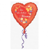 Folienballon Für die liebste Mama - Ø 45 cm