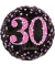 3378501 Sparkling 43cm Folienballon Happy Birthday 30 pink