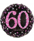 3378801 Sparkling 43cm Folienballon Happy Birthday 60 pink