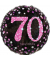 3378901 Sparkling 43cm Folienballon Happy Birthday 70 pink