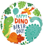 Folienballon Dinosaurier Happy Birthday