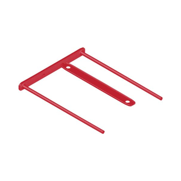 Bankers Box Abheftbügel, BBD-Archivclip mit 110 mm Armlänge und Deckleiste & Leitz Umfüller für Ordner, Kunststoff-Griff mit zwei Metallröhrchen, 60790000