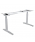 Schreibtischgestell Levado, elektrisch höhenverstellbar, 64-126cm (H), 120-180x80cm (BxT), C-Fuß-Gestell, silber