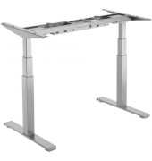 Cambio höhenverstellbares Schreibtischgestell silber ohne Tischplatte T-Fuß-Gestell silber 100,0 x 80,0 cm