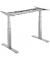 Schreibtischgestell Cambio, elektrisch höhenverstellbar, 64-130,5cm (H), 100-180x80cm (BxT), T-Fuß-Gestell, silber