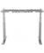 Schreibtischgestell Cambio, elektrisch höhenverstellbar, 64-130,5cm (H), 100-180x80cm (BxT), T-Fuß-Gestell, silber