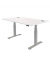 Schreibtischgestell Cambio, elektrisch höhenverstellbar, 64-130,5cm (H), 100-180x80cm (BxT), T-Fuß-Gestell, silber