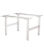 Doppel-Schreibtischgestell Cambio, elektrisch höhenverstellbar, 64,5-130,5cm (H), 100-170x160cm (BxT), 4-Fuß-Gestell, silber