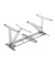 Schreibtischgestell Levado, elektrisch höhenverstellbar, 64-126cm (H), 120-180x80cm (BxT), C-Fuß-Gestell, weiß