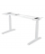 Fellowes Levado höhenverstellbares Schreibtischgestell weiß ohne Tischplatte C-Fuß-Gestell weiß 120,0 - 180,0 x 80,0 cm