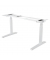 Schreibtischgestell Levado, elektrisch höhenverstellbar, 64-126cm (H), 120-180x80cm (BxT), C-Fuß-Gestell, weiß