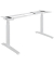 Schreibtischgestell Levado, elektrisch höhenverstellbar, 64-126cm (H), 120-180x80cm (BxT), C-Fuß-Gestell, weiß