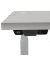 Sitz-Steh-Schreibtisch Levado, elektrisch h&ouml;henverstellbar, 64-126cm (H), 160x80cm (BxT), rechteckig, grau / wei&szlig;