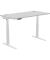 Sitz-Steh-Schreibtisch Levado, elektrisch höhenverstellbar, 64-126cm (H), 180x80cm (BxT), rechteckig, grau / weiß
