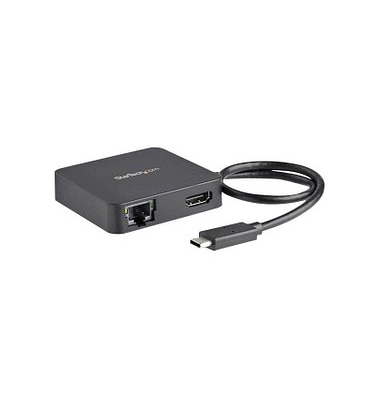 StarTech.com USB C/HDMI, RJ-45, USB 3.0 A, USB C Adapter 34 cm schwarz