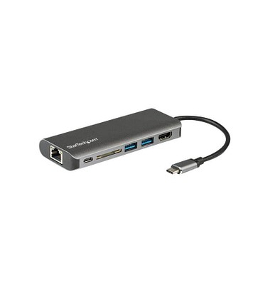 StarTech.com USB C/HDMI, RJ-45; 2x USB 3.0 A; SD-Speicherkarte, USB C Adapter 0,15 m