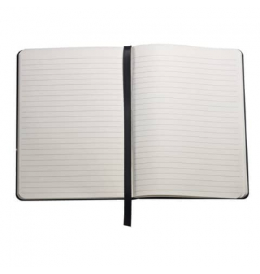 Notizbuch AC285-6M, schwarz, A5, liniert, 80 Blatt / 160 Seiten