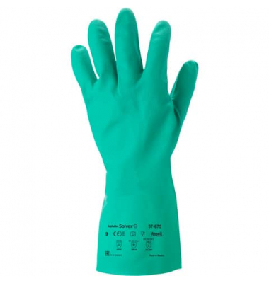 Chemikalienschutzhandschuhe AlphaTec Solvex, Nitril, grün, Größe 10 / XL