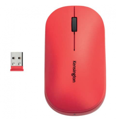 Maus SureTrack Wireless mit Bluetooth & Nano-USB-Empfänger, rot