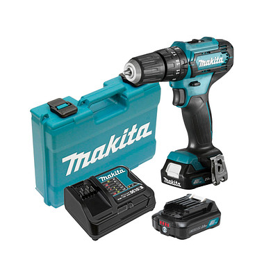 makita HP333DSAX1 Akku-Schlagbohrschrauber-Set 12,0 V, mit 2 Akkus
