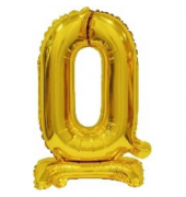 Folienballon Mini Zahl 0 gold