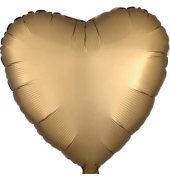 Folienballon Herz gold