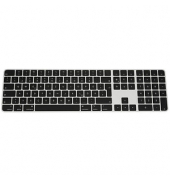 Magic Keyboard mit Ziffernblock und Touch ID Tastatur kabellos schwarz, silber