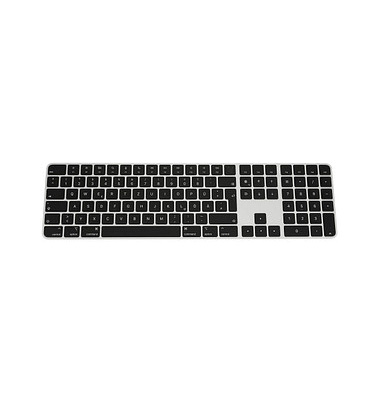 Apple Magic Keyboard mit Ziffernblock und Touch ID Tastatur kabellos schwarz, silber