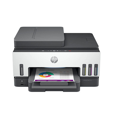 HP Smart Tank 7605 4 in 1 Tintenstrahl-Multifunktionsdrucker grau, HP Instant Ink-fähig