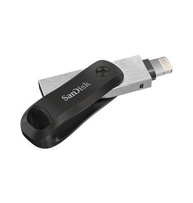 USB-Stick iXpand Go SDIX60N-064G-GN6NN, schwarz/silber, 64 GB