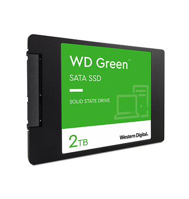 interne Festplatte Green WDS200T2G0A, schwarz, 6,35 cm (2,5 Zoll), 2 TB, SSD