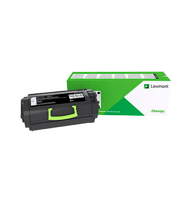 Toner 62D2X0E, schwarz, ca. 45000 Seiten