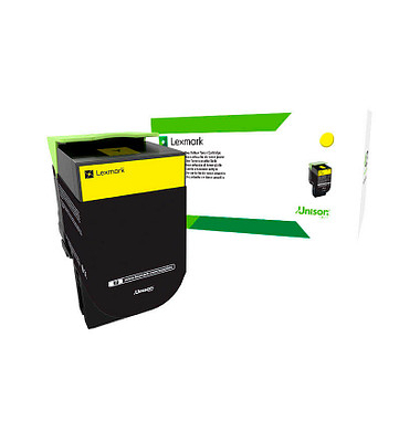 Lexmark 80C2XYE gelb Toner