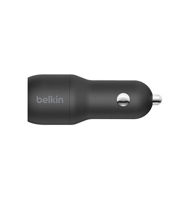 belkin BOOST CHARGE Kfz-Ladeadapter schwarz, 24 Watt