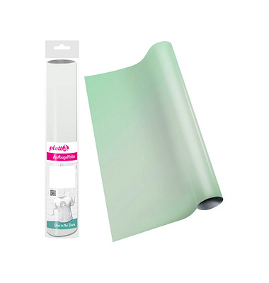 plottiX PremiumFlex Glow in the Dark Aufbügelfolie Glow in the Dark Effekt-Folie 32,0 x 50,0 cm,  1 Rolle