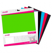 PremiumFlock Aufbügelfolie farbsortiert Flock-Folie 30,0 x 30,0 cm, 