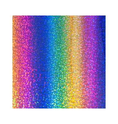 plottiX EffektFlex Aufbügelfolie regenbogen Effekt-Folie 32,0 x 50,0 cm,  1 Rolle