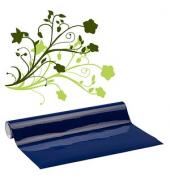 Vinylfolie permanent dunkelblau 31,5 cm x 1,0 m,  1 Rolle