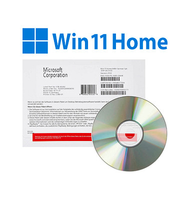 Microsoft Windows 11 Home OEM Betriebssystem 64 bit Vollversion (DVD)