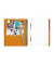 Collegeblock 100104067 Activebook, liniert / liniert Rand beidseitig , A5, 80g, orange, 80 Blatt