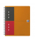 Collegeblock 100104067 Activebook, liniert / liniert Rand beidseitig , A5, 80g, orange, 80 Blatt