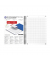 Collegeblock 100102565 Office Essentials, kariert /  kariert Rand beidseitig , A5, 90g, schwarz, 90 Blatt