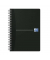 Collegeblock 100102565 Office Essentials, kariert /  kariert Rand beidseitig , A5, 90g, schwarz, 90 Blatt