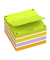 Haftnotizen 400096789, SPOT notes, 75x75mm, grün/weiss/gelb/violett/orange, quadratisch