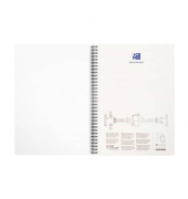 Collegeblock 400166095 My Rec'Up, liniert / liniert Rand beidseitig , A4, 80g, blau, 90 Blatt