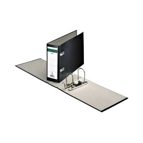 3034152203078 - Ordner 220307 A5 quer 70mm breit Karton PP-kaschiert vollfarbig schwarz 3034152203078 CENTRA