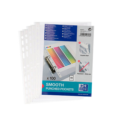 Prospekthüllen 400025671, A5 transparent genarbt, oben offen, 0,06mm
