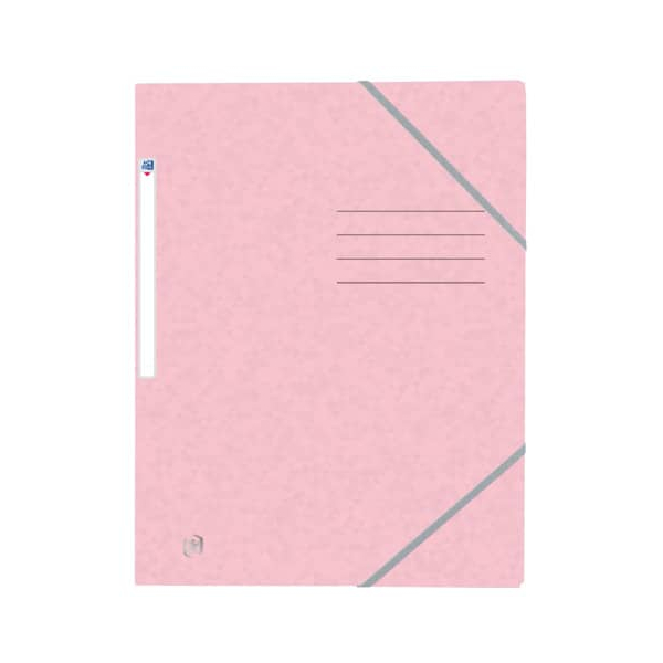 25 Stück Oxford Eckspannmappe TOP FILE+ 400124546, A4 pastellfarben sortiert - Motivwahl nicht möglich Karton 390g, mit 3 Einschlagklappen 30450