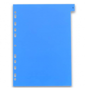 Kunststoffregister 100204769, 1 bis 12, A4, 120µm, farbige Taben, 12-teilig